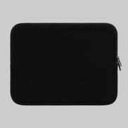Black laptop sleeve on a white background