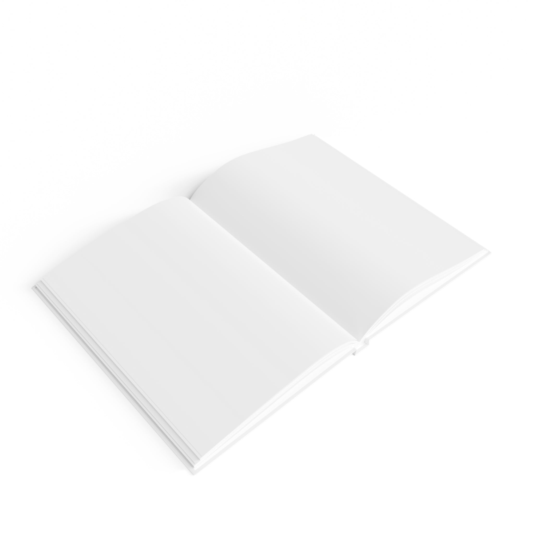 Two white sheets of paper on a white background