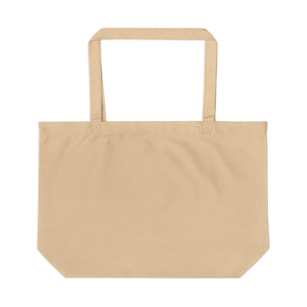 Beige tote bag on a white background
