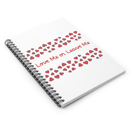 white notebook laying flat