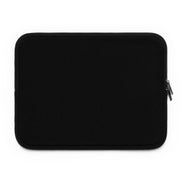 Black laptop sleeve on a white background