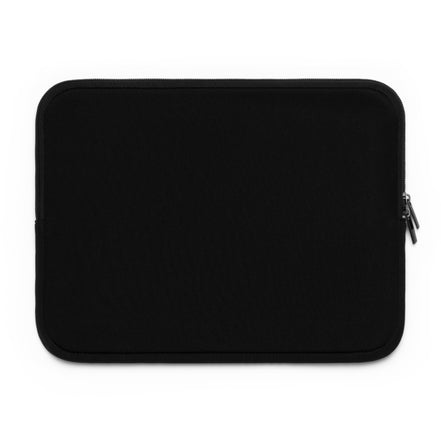 Black laptop sleeve on a white background