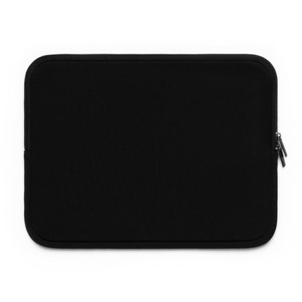 Black laptop sleeve on a white background
