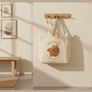 Best Friends Eco Tote - Sloth, Capybara & Parrot Reusable Shopping Bag Reb's Bags best-friends-eco-tote-sloth-capybara-parrot-reusable-shopping-bag-4514092