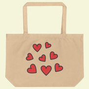 Canvas Tote Bag — Red Heart Cluster Eco Tote Valentine’s Day, Everyday Love Reb's Bags canvas-tote-bag-red-heart-cluster-eco-tote-valentines-day-everyday-love-6635716
