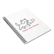 Chase Your Dreams Cat Spiral Notebook — Ruled Journal for Notes & Inspiration Reb's Bags chase-your-dreams-cat-spiral-notebook-ruled-journal-for-notes-inspiration-5720245
