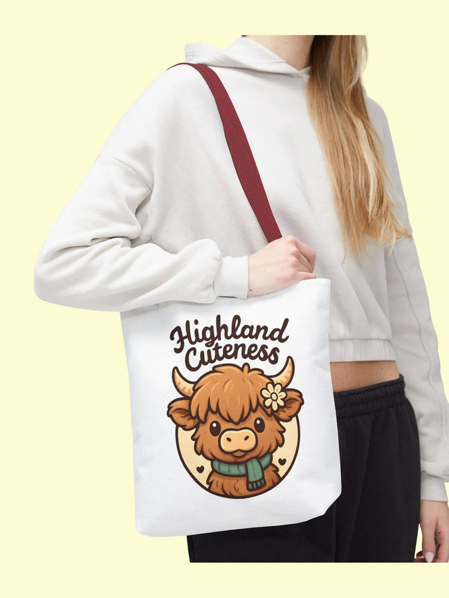 Highland Cuteness Tote Bag — Cute Highland Cow Graphic Tote Reb's Bags highland-cuteness-tote-bag-cute-highland-cow-graphic-tote-3473301