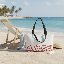 Weekender Tote Bag — Red Hearts Border Travel Beach Bag - Reb's Bags & Gifts